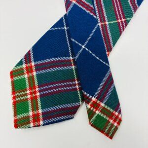 Strathmore Tartan Wool Tie  Made in Scotland  3.5” Plaid Necktie